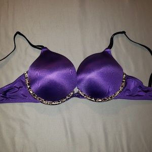 Purple bombshell bra